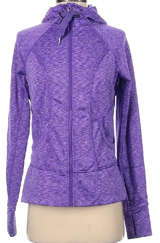 Athleta Purple Heather Full-Zip Hooded Jacket Size S MSP$98