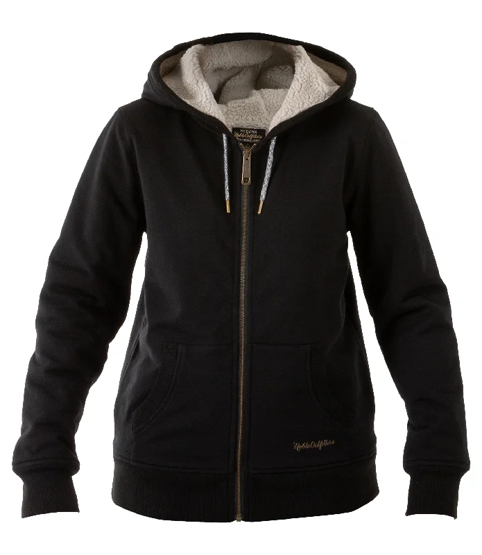 Women’s Sherpa Lined Full Zip Hoodie Elegant Hoodies & Sweatshirts