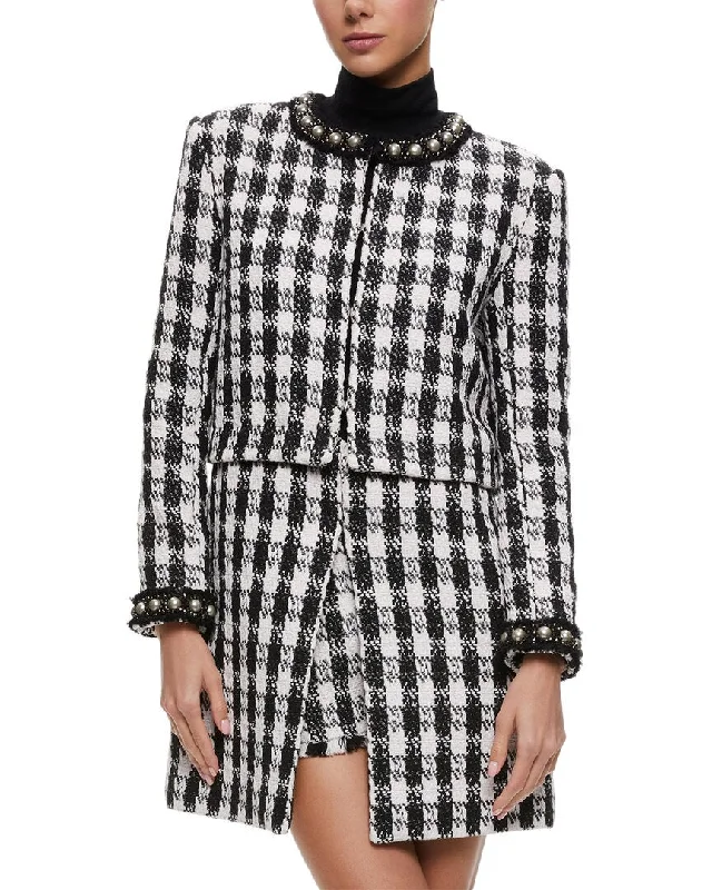 alice + olivia Deon Two-Fer Separating Box Jacket Office Wear Blazers