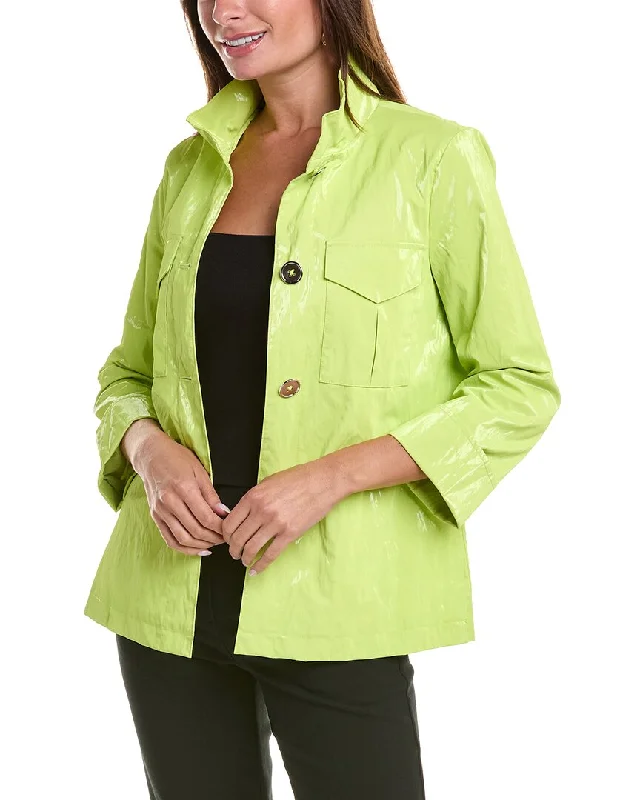 Joseph Ribkoff Rain Jacket Blazer with Pockets