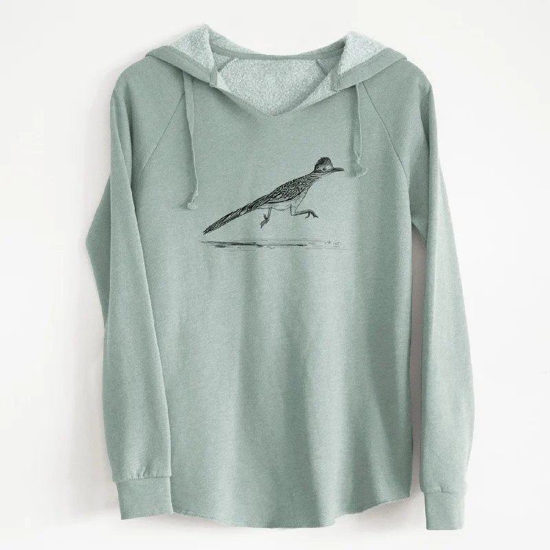 Greater Roadrunner - Geococcyx californianus - Cali Wave Hooded Sweatshirt Lightweight Zip Hoodie