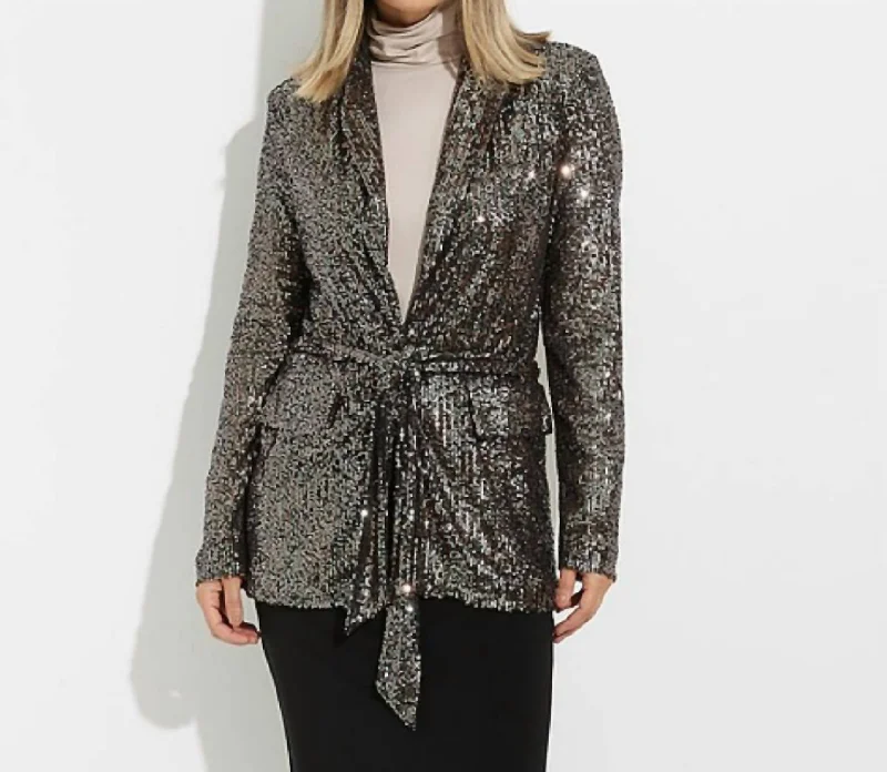 Style 224263 In Sequin Layered Women’s Blazer