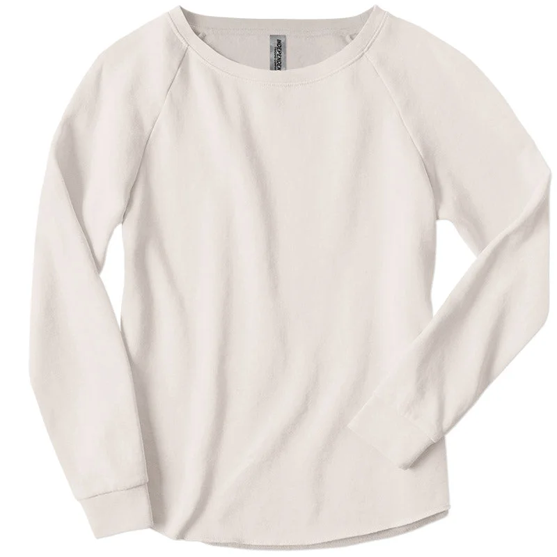 Ladies Wave Wash Fleece Sweatshirt Cozy Winter Sweatshirt