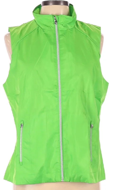 New Women's Ralph Lauren Polo Golf Lime Vest Size L MSP$125