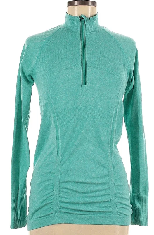 Athletic Jade Heather Half Zip Pullover Size M. MSP$