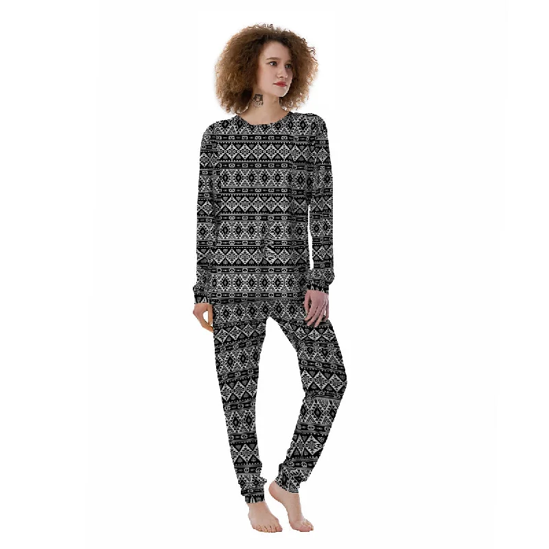 Target pajama setsAztec Dark Grey Print Pattern Women's Pajamas Target pajama sets