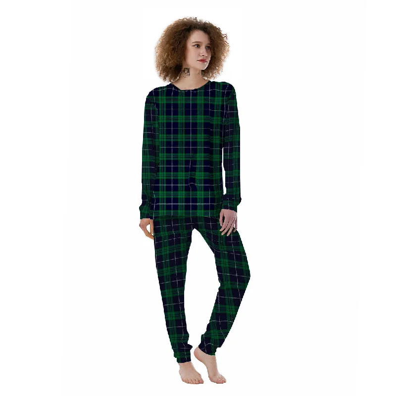 Best pajama sets for pregnancyBlue Green And White Tartan Print Women's Pajamas Best pajama sets for pregnancy