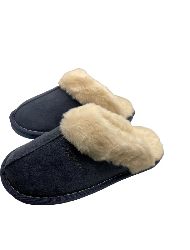 Spa pajama setsBras & Honey Ladies Lila Slippers Faux Sheepskin Mule, Blue Spa pajama sets