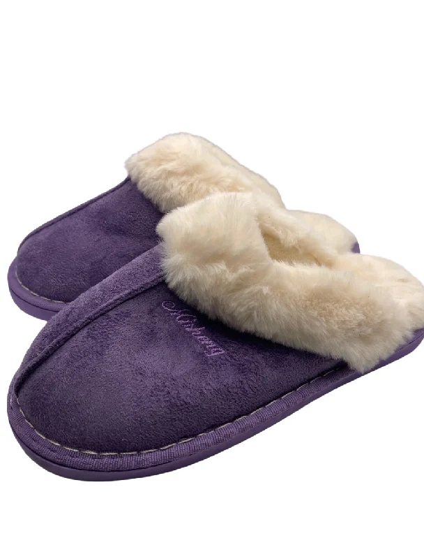 Camisole pajama setsBras & Honey Ladies Lila Slippers Faux Sheepskin Mule, Purple Camisole pajama sets