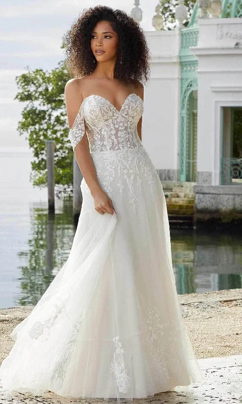 Best wedding dresses for modern bridesMori Lee Bridal 6974 - Detachable Straps Bridal Gown Chic Bridal Gown