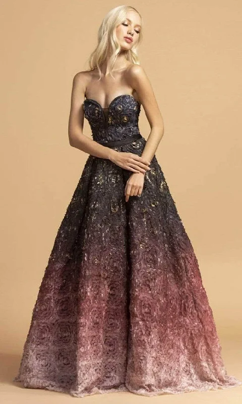 Spring party dressesAspeed Design - Strapless Floral Prom Ballgown L2188 Winter party dresses