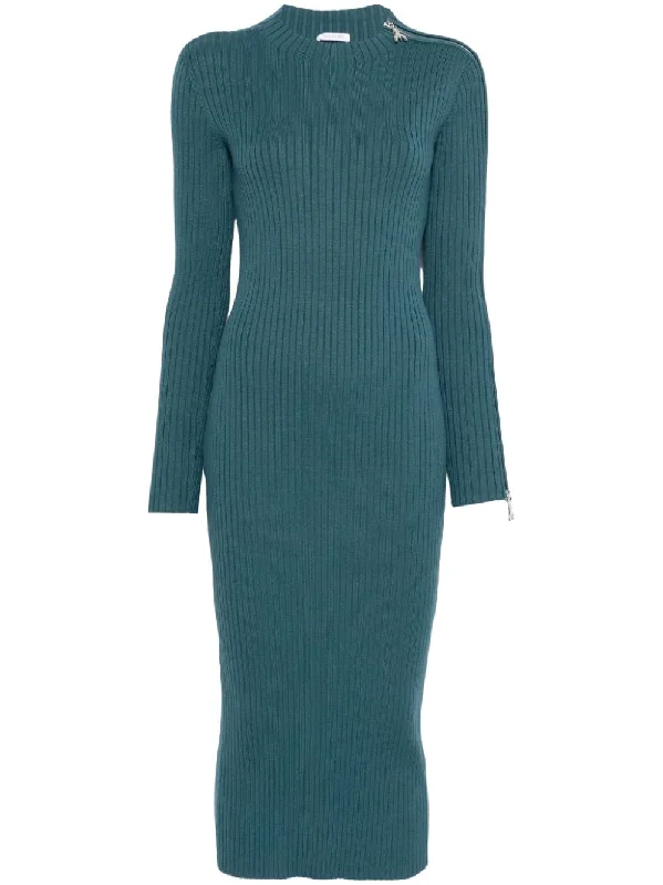 Wrap midi dressesPATRIZIA PEPE RIBBED-KNIT MIDI DRESS Wrap midi dresses