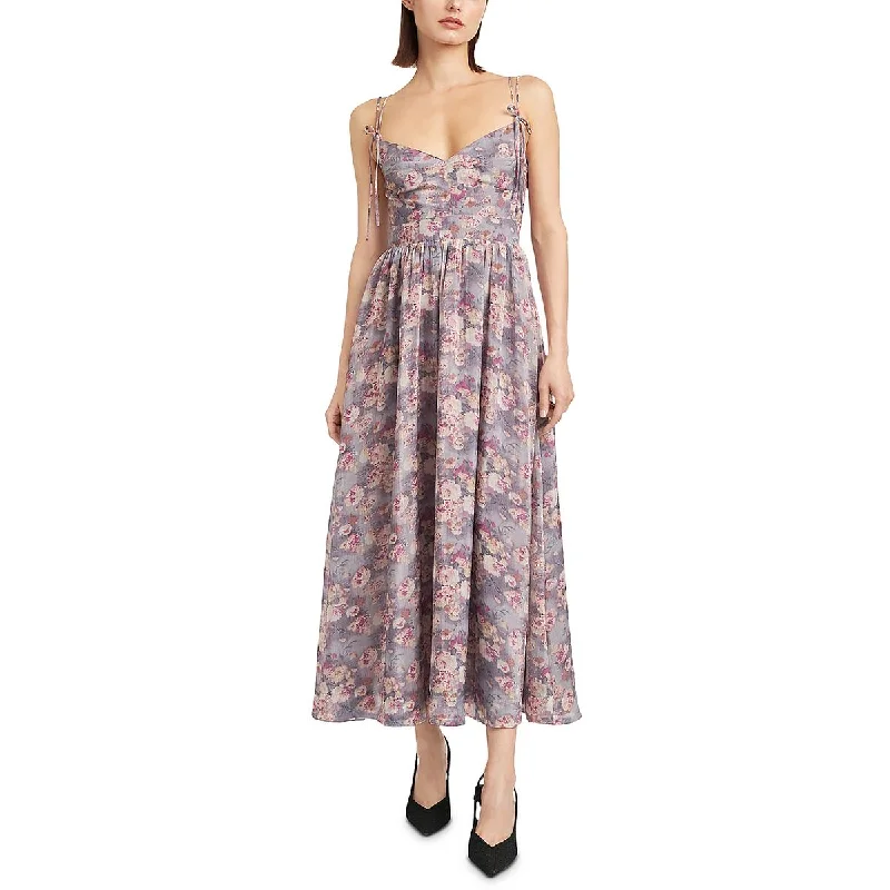 Spring floral dressesEn Saison Womens Tea Length Floral Print Fit & Flare Dress Spring floral dresses