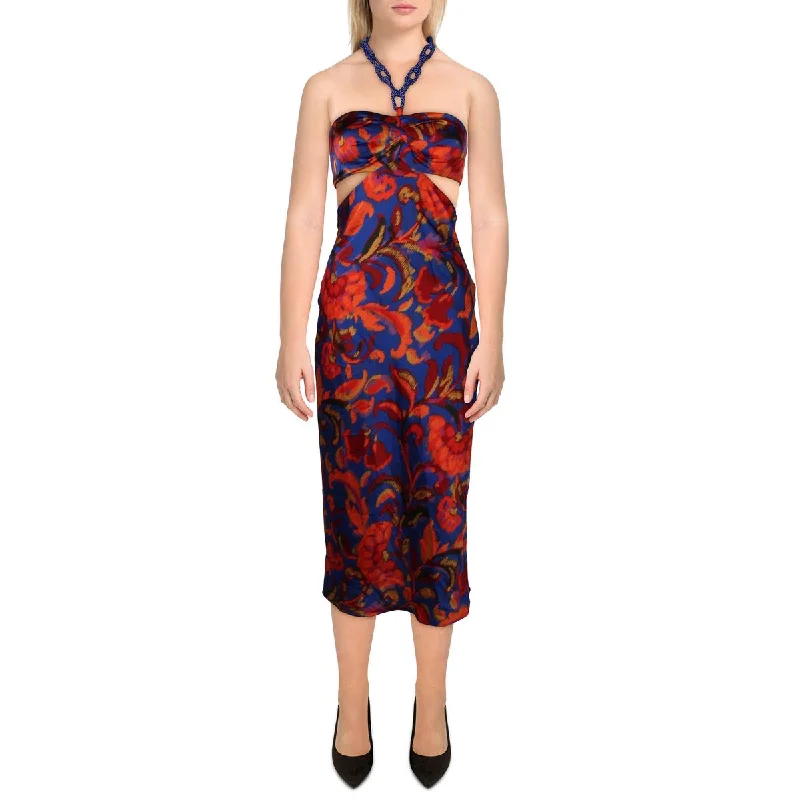 Bodycon floral dressesMarciano Womens Betty Printed Cut-Out Halter Dress Bodycon floral dresses