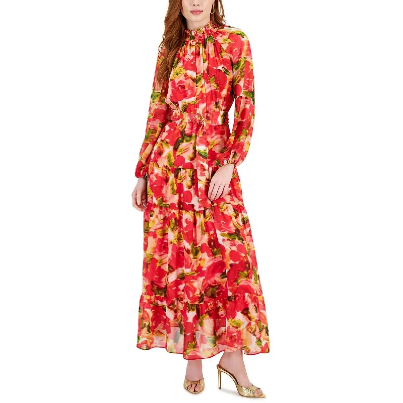 Midi floral dressesTaylor Womens Printed Tea Length Shift Dress Midi floral dresses