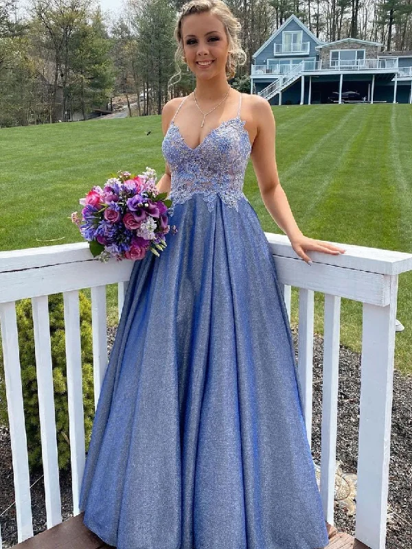 Blue sweetheart neck lace long prom dress lace blue bridesmaid dress,DS2004 Lace Dress Fashion